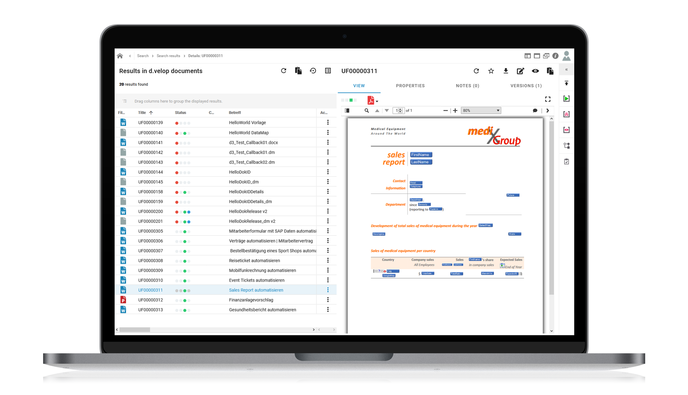 Alpin | dox42 App for d.velop documents