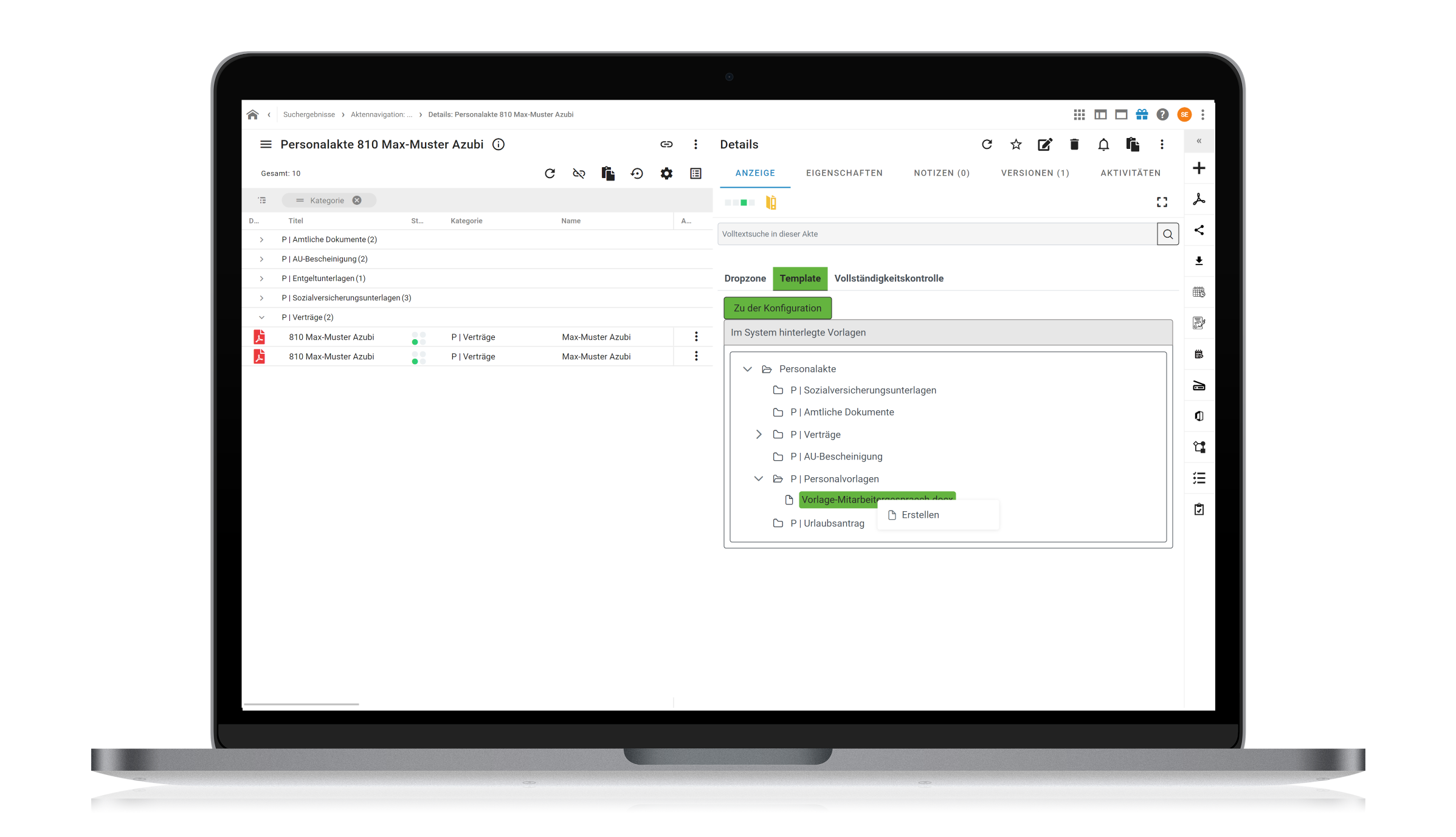 ecm:one Template Management