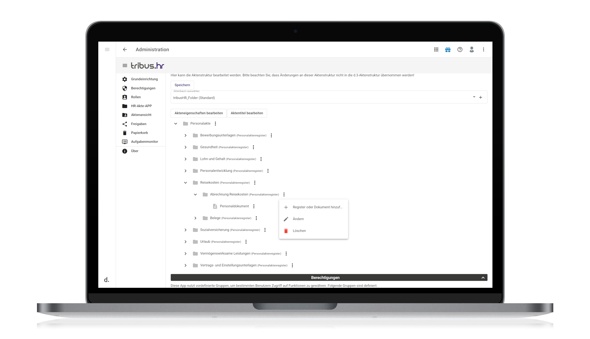 tribus IT Personalakte | tribus hr file manager App