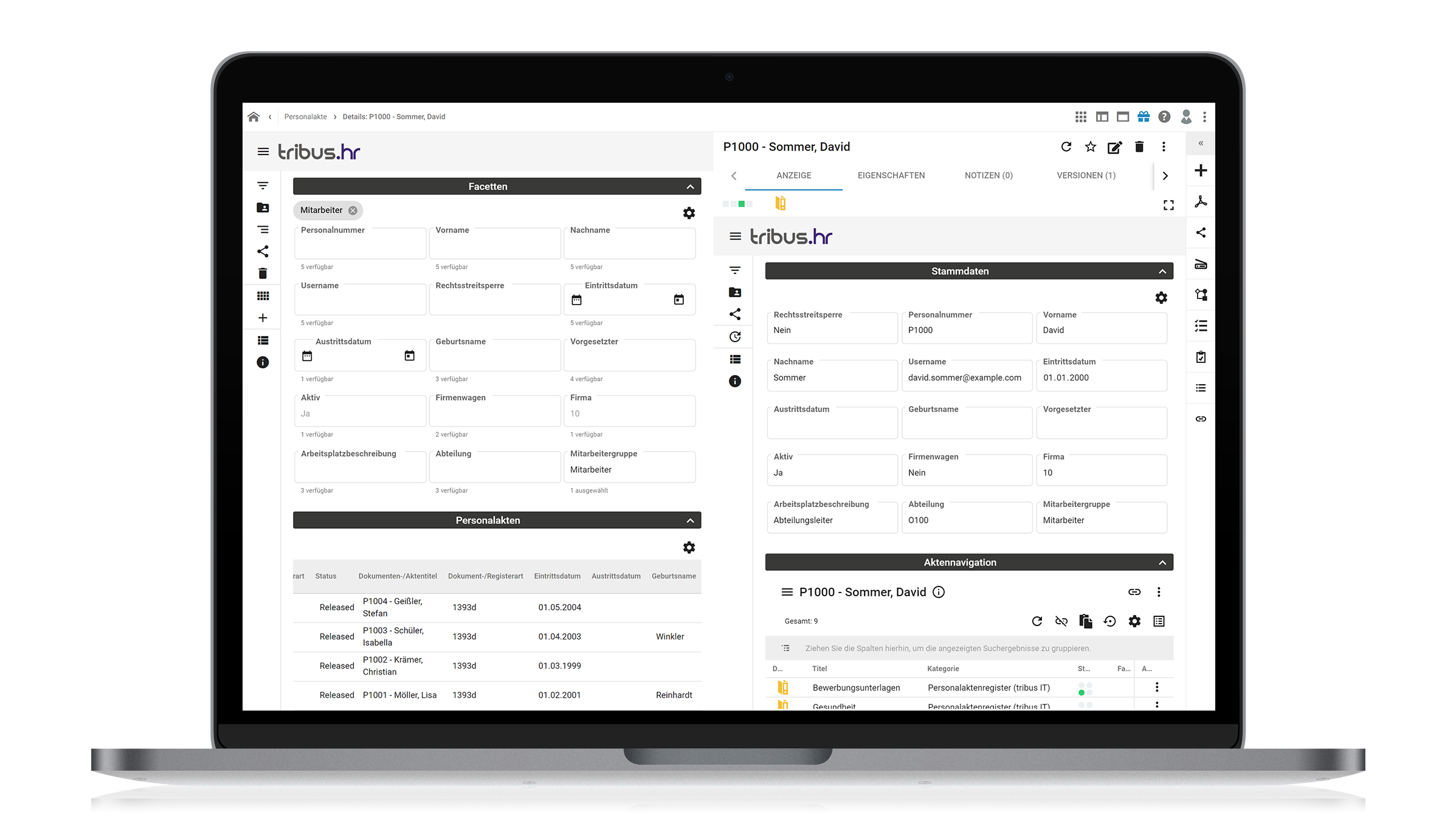 tribus IT Personalakte | tribus hr file manager App