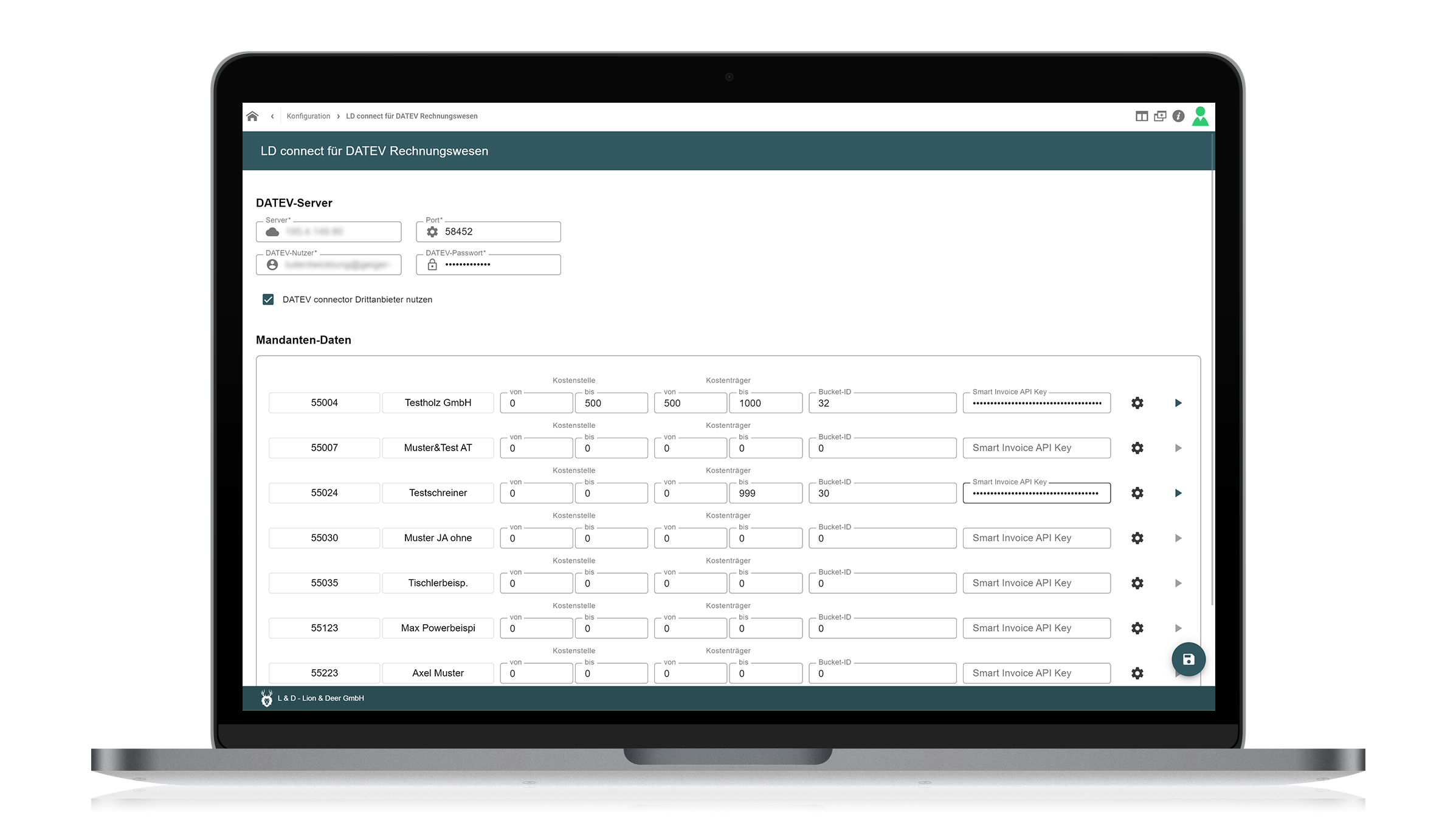 LDconnect für DATEV Rechnungswesen