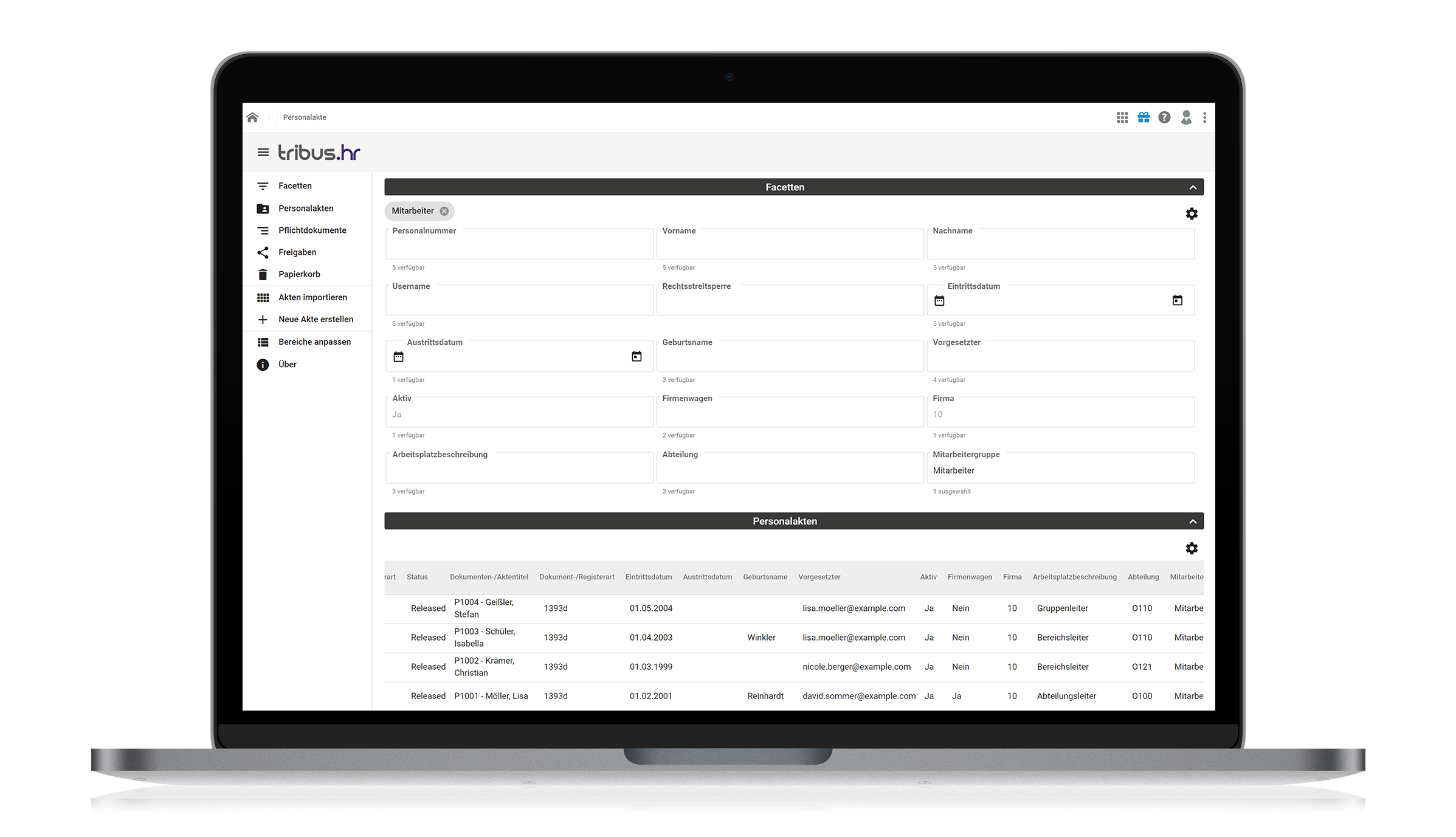 tribus IT Personalakte | tribus hr file manager App