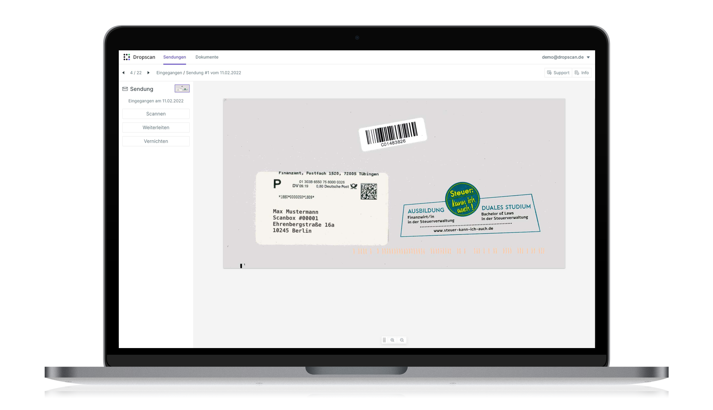 Dropscan Connector | Scanservice in der Cloud