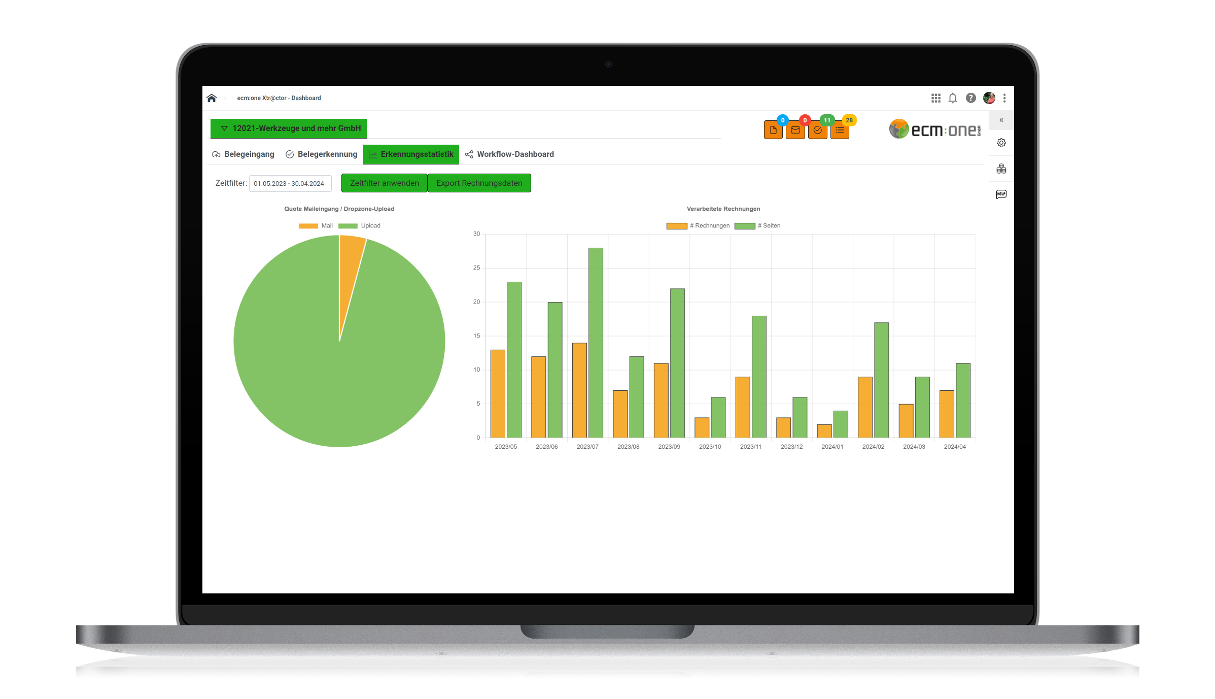 ecm:one Invoices for Exact