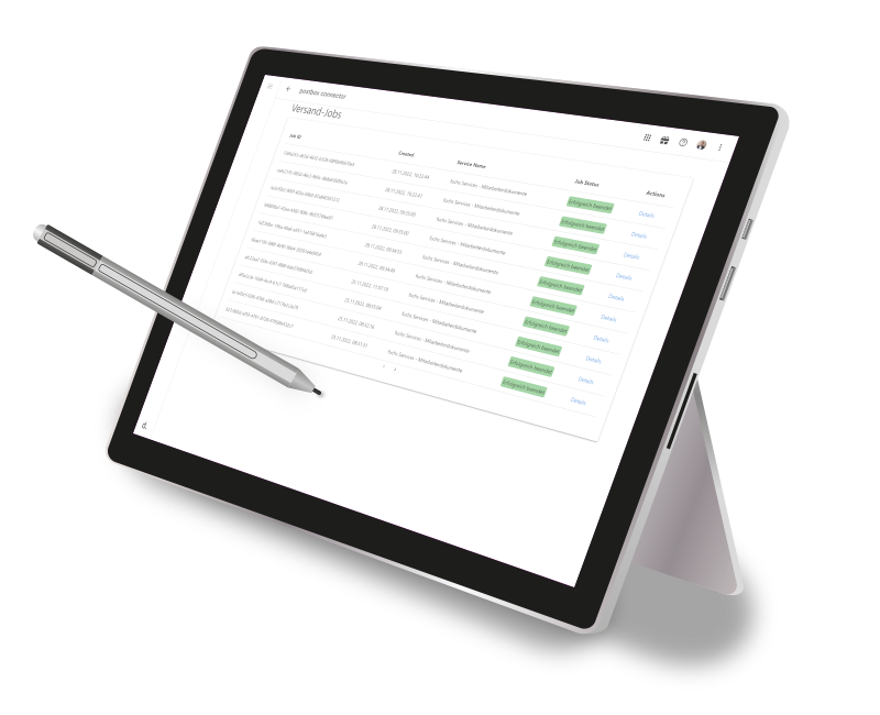 documents-to-postbox Konnektor - Versand Jobs