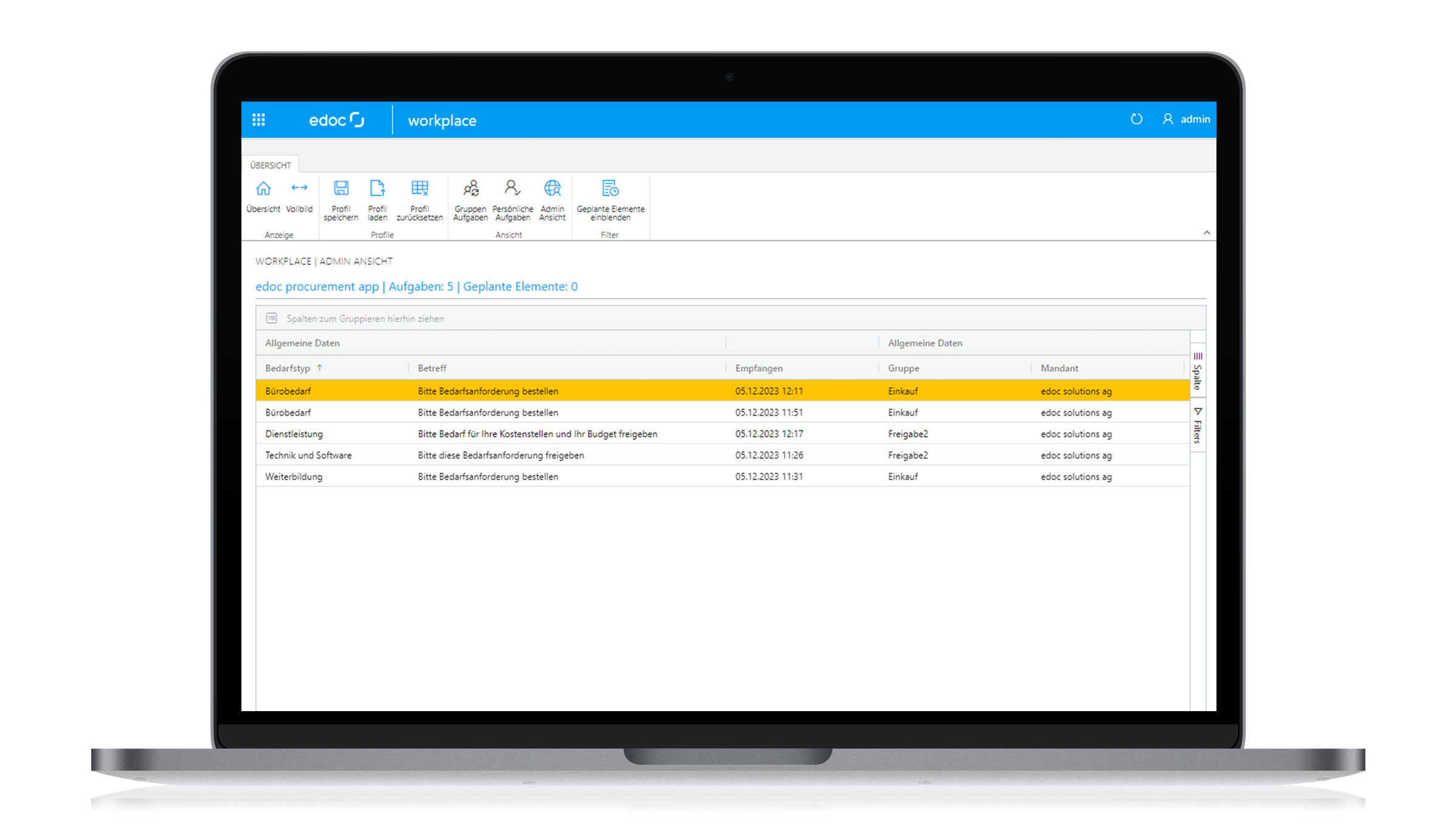 edoc procurement suite