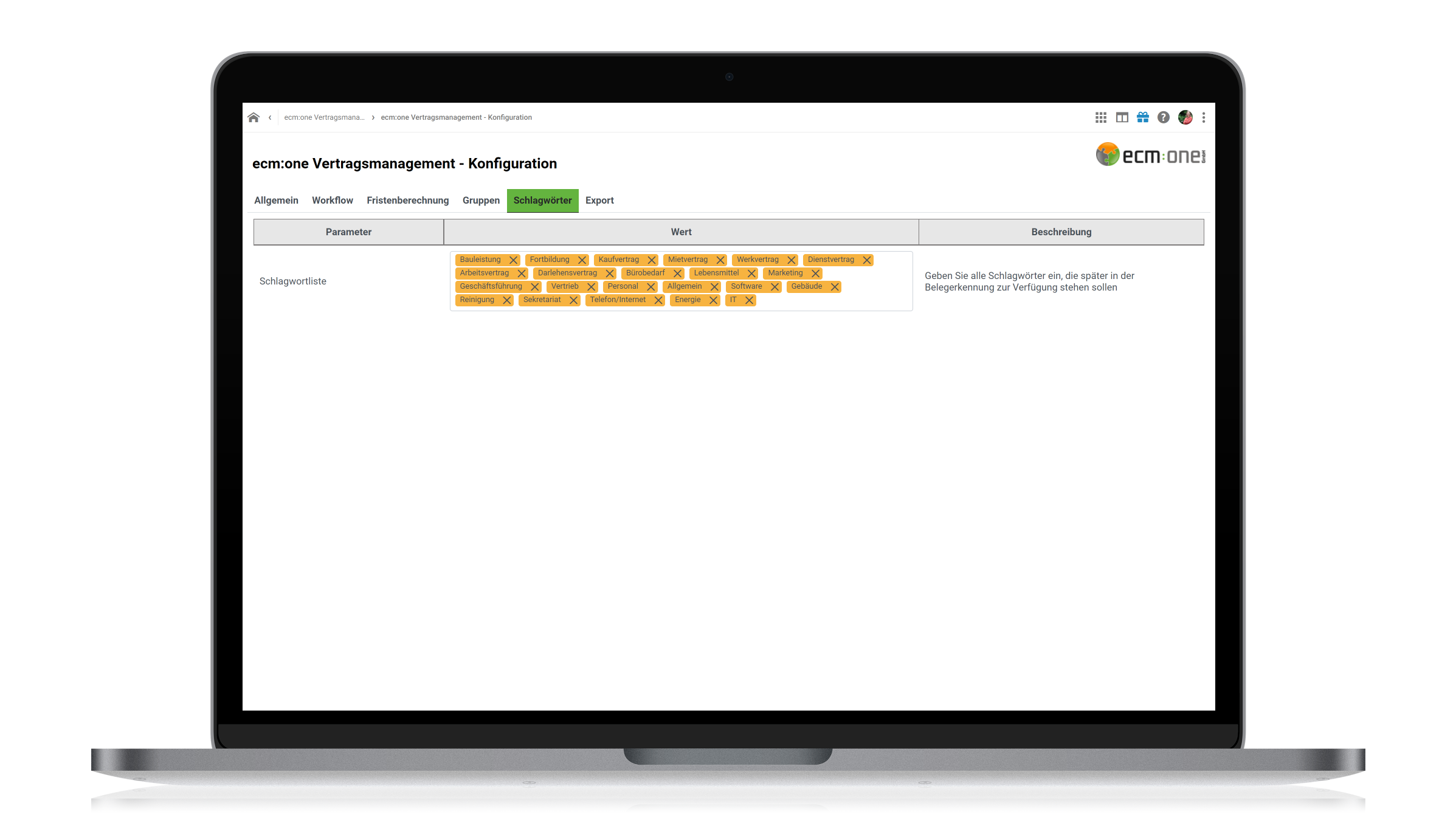 ecm:one Vertragsmanagement